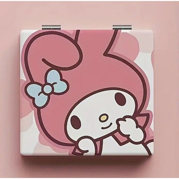 My Melody pink Compact mirror pink sanrio cosmetic travel mirror - Picture 1 of 1